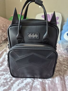 Buckle-Down Black Batman Mini Backpack